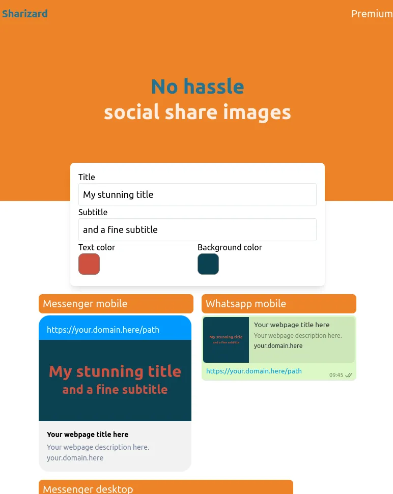 Sharizard.com home page
